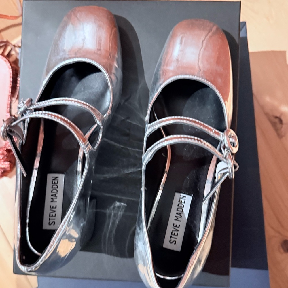 Steve Madden Silver Mary Jane